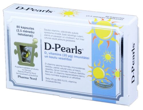 D-Pearls ( D3vitamīns) ( bērniem)