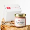 Sojas vaska svece Juicy Strawberry  burciņā ar smaržeļļām