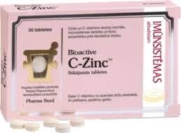 c zinc sūkājamās tabletes imūnsistēmai